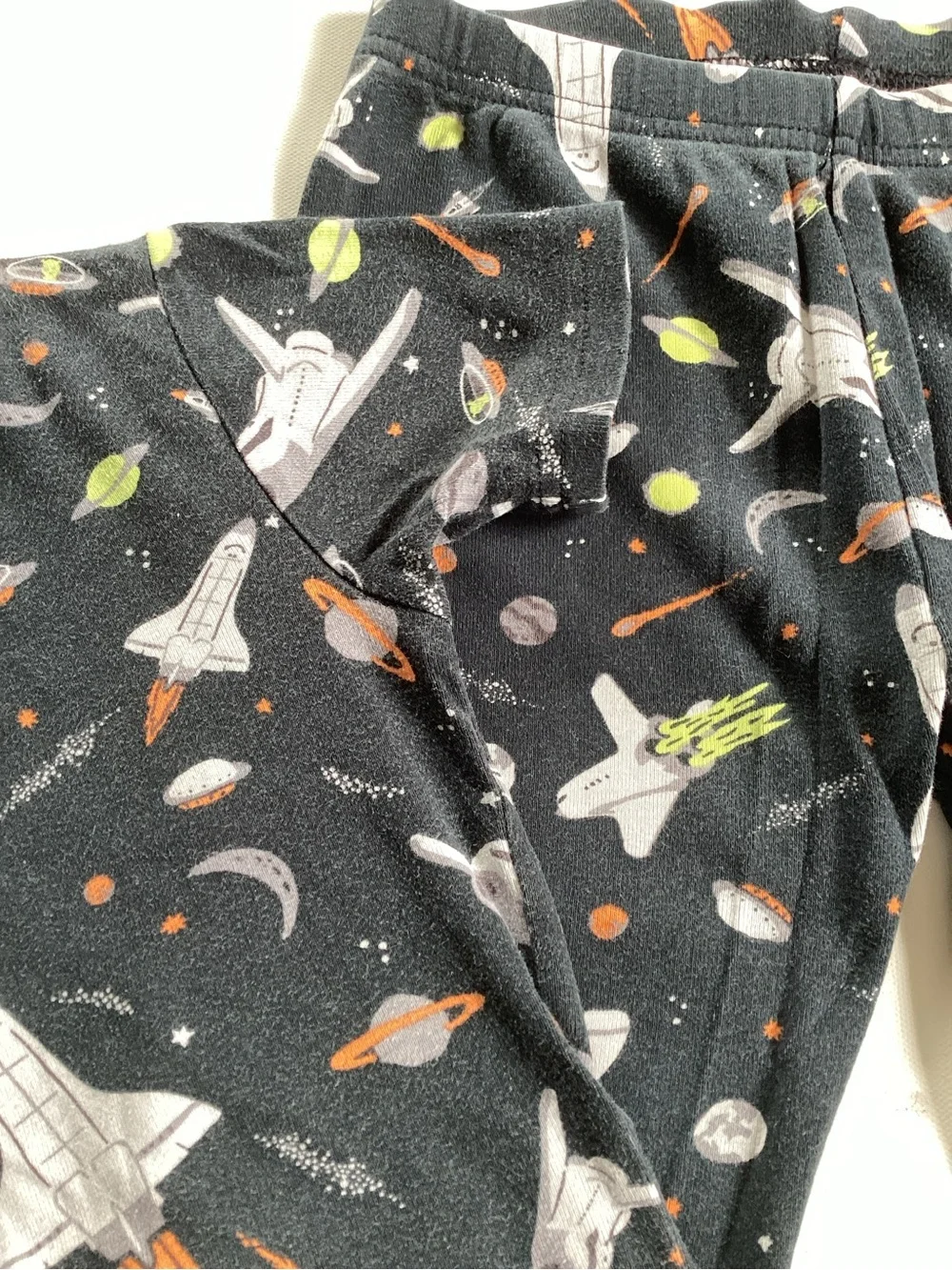 Carter's Black Space Shuttle Pajamas